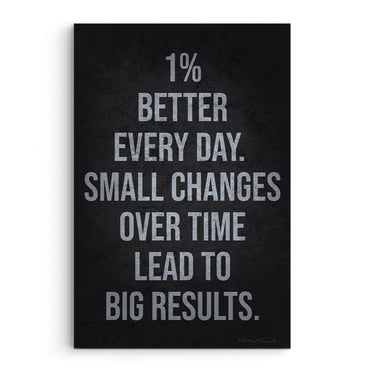 One Percent Everyday Small Changes Over Time Big Results